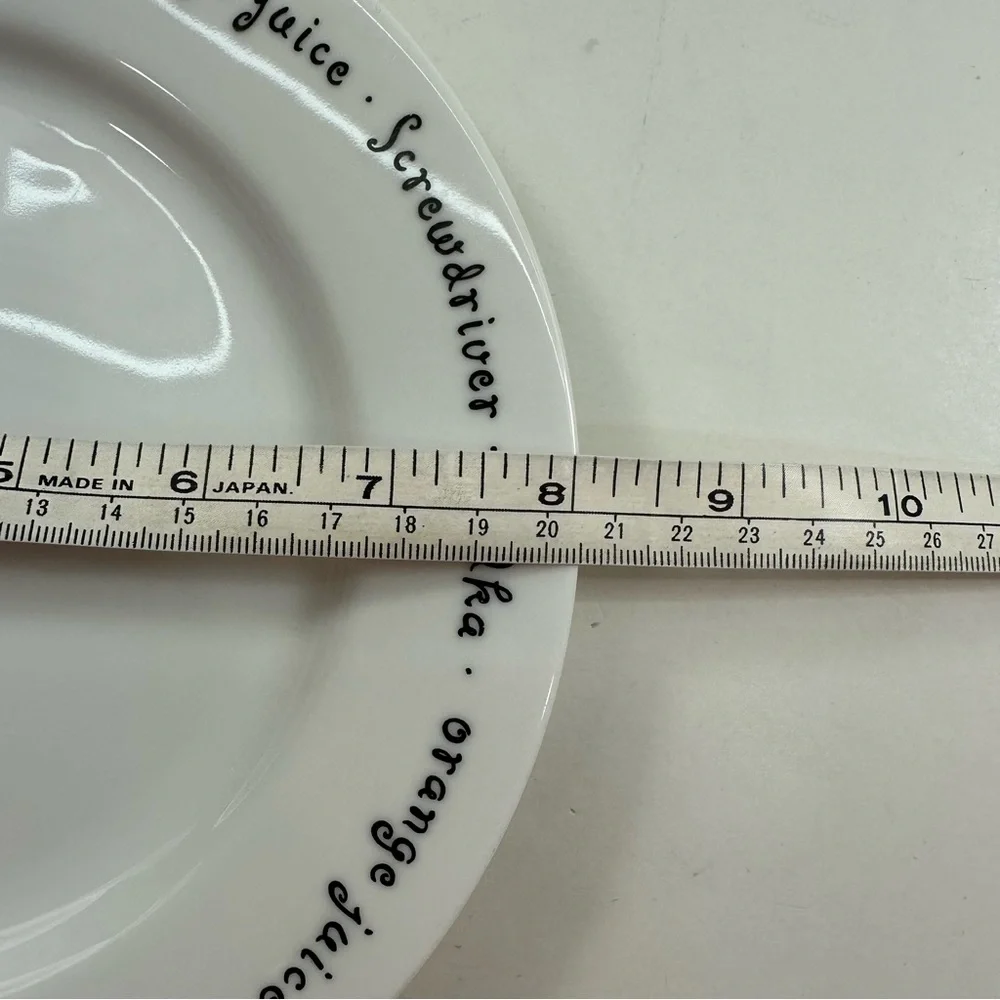 4 Pottery Barn Bar Lingo Cocktail Appetizer Plates 8